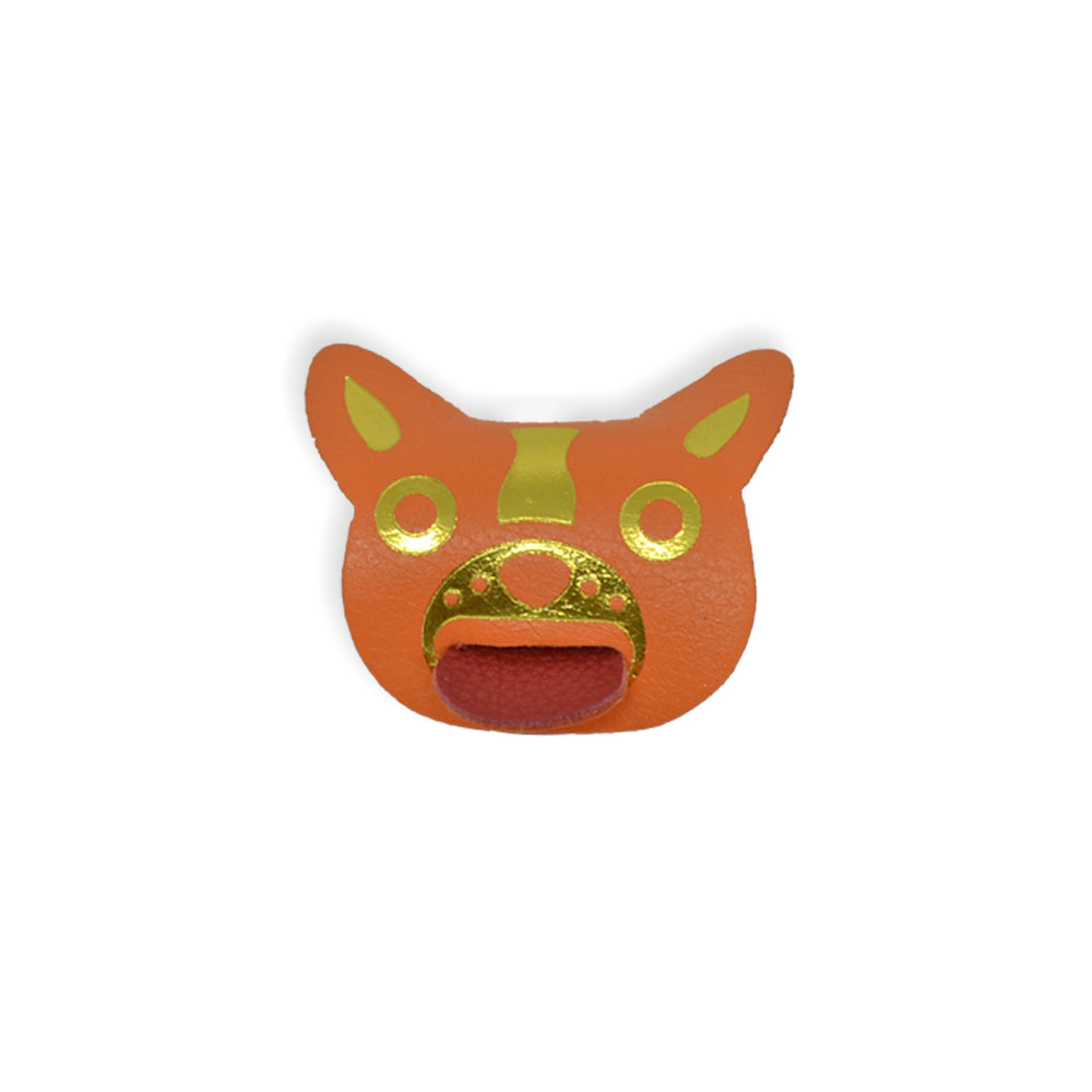 Porta Fio Dog em Couro Personalizado