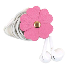 Porta Fio Flor em Couro Personalizado