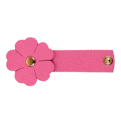 Porta Fio Flor em Couro Personalizado
