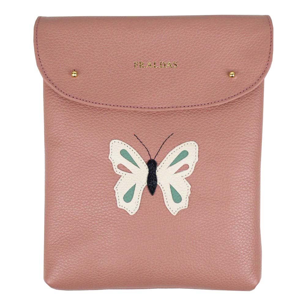 Porta Fralda Borboleta Algodão Doce Liso com Off White Liso e Jade Pronta Entrega