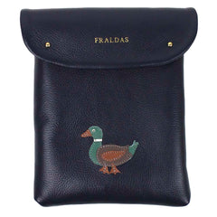 Porta Fralda Patinho Vintage em Couro Personalizada