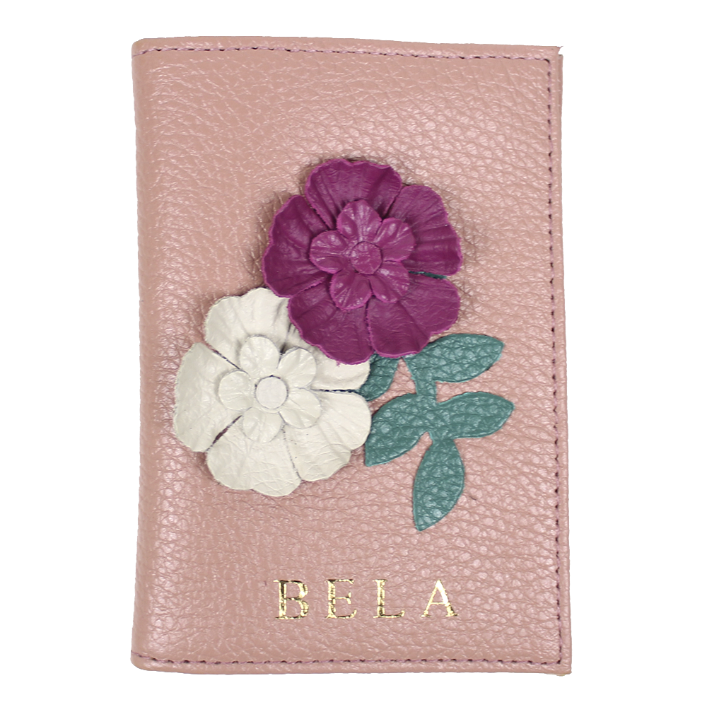 Porta Identidade Le Jardin em Couro Personalizado