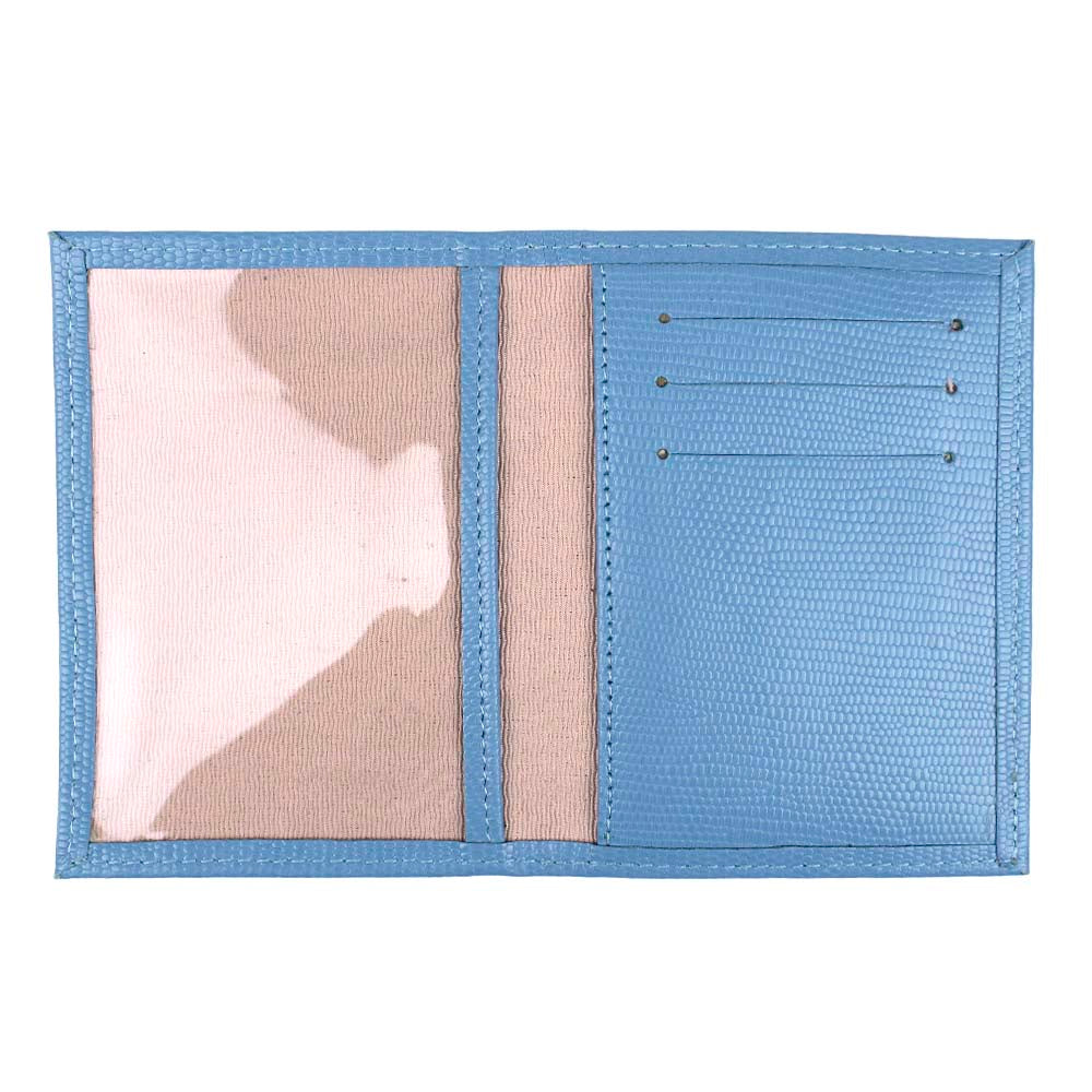 Porta Identidade Aqua Lesard Pronta Entrega