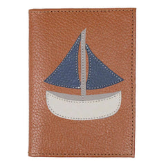 Porta Identidade Barco em Couro Personalizado
