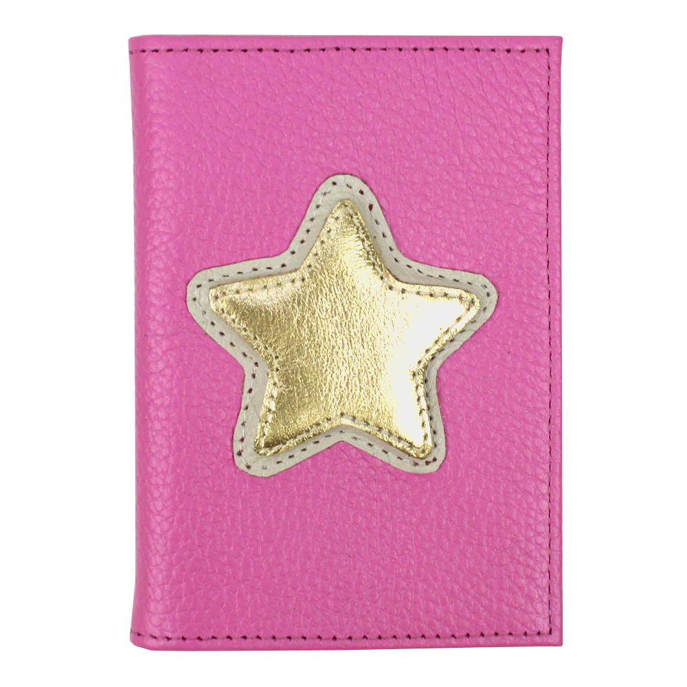 Porta Identidade Estrela em Couro Personalizado