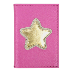 Porta Identidade Estrela em Couro Personalizado