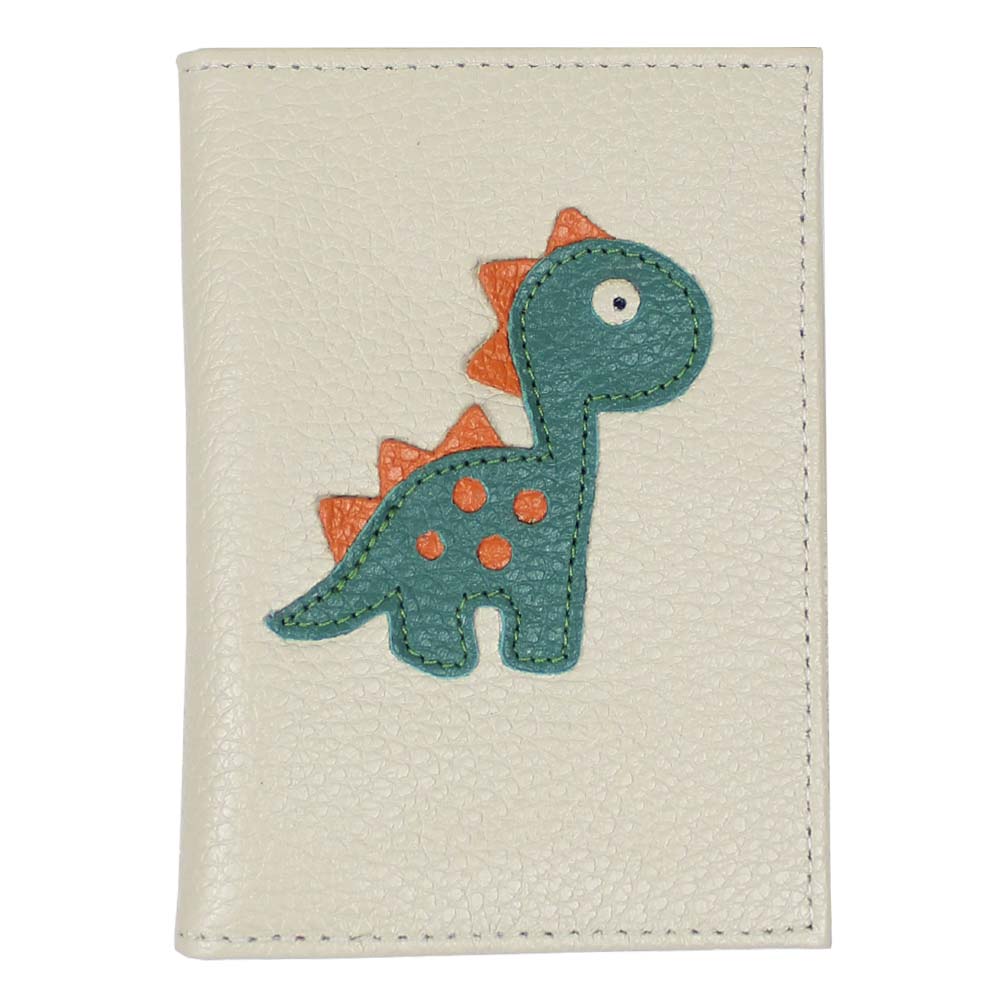 Porta Identidade Little Dino em Couro Personalizado
