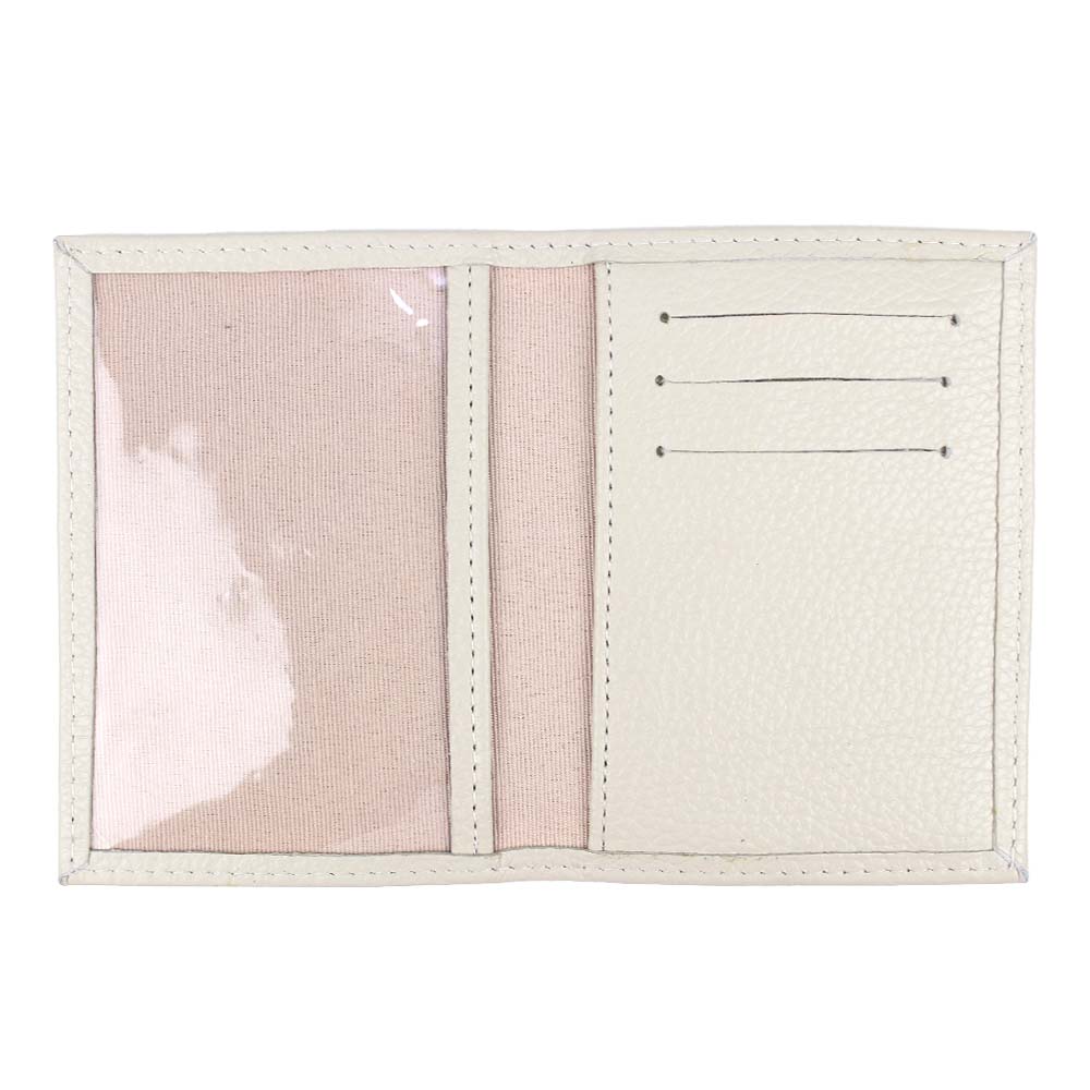 Porta Identidade Tulipa em Couro Personalizado