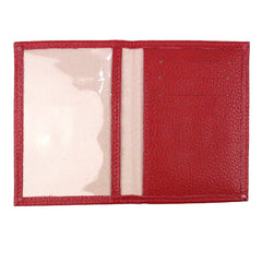Porta Identidade Marinheiro Vermelho Liso com Off White Liso Pronta Entrega