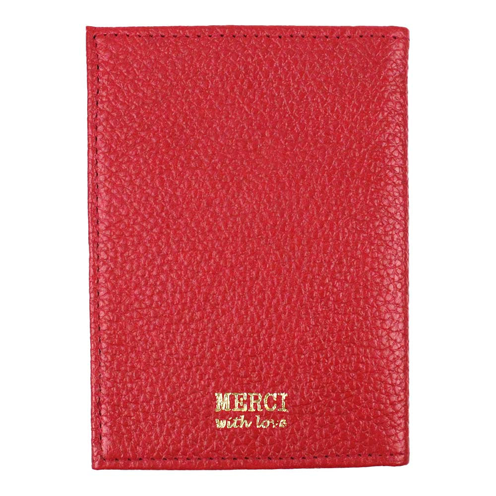 Porta Identidade Marinheiro Vermelho Liso com Off White Liso Pronta Entrega
