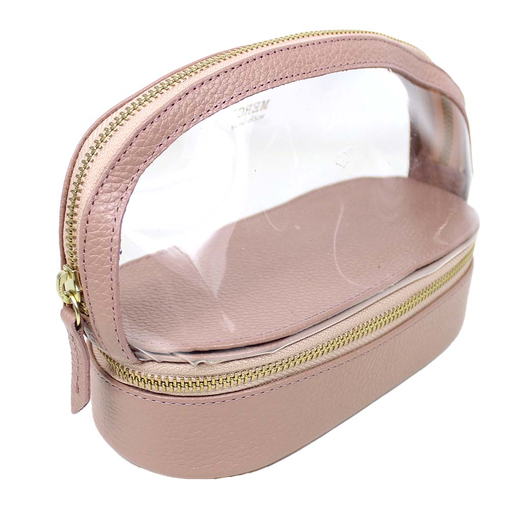 Necessaire Charlotte Crystal em Couro e Vinil Personalizado
