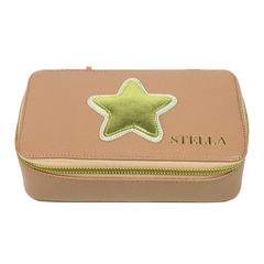 Porta Joias Lourdes Estrela em Couro Personalizado