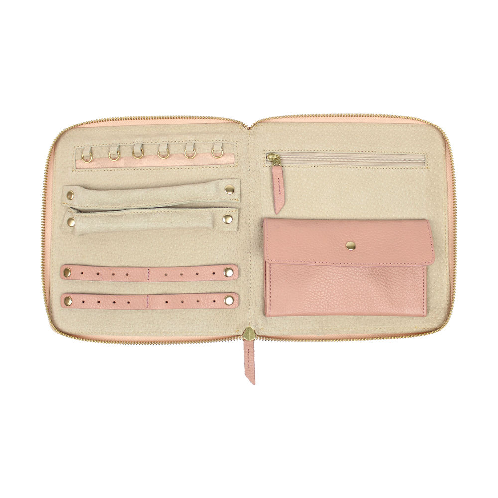 Porta Joias Margot Le Jardin em Couro Personalizado