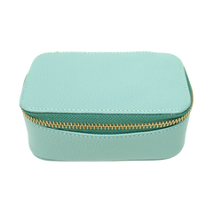 Porta Joias Mini Helena Menta Liso Pronta Entrega