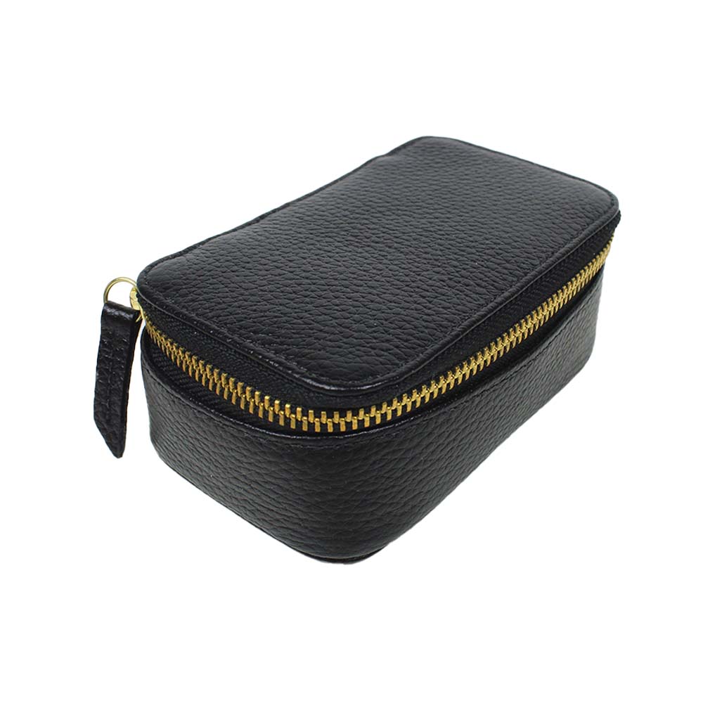 Porta Joias Mini Helena Preto Liso Pronta Entrega