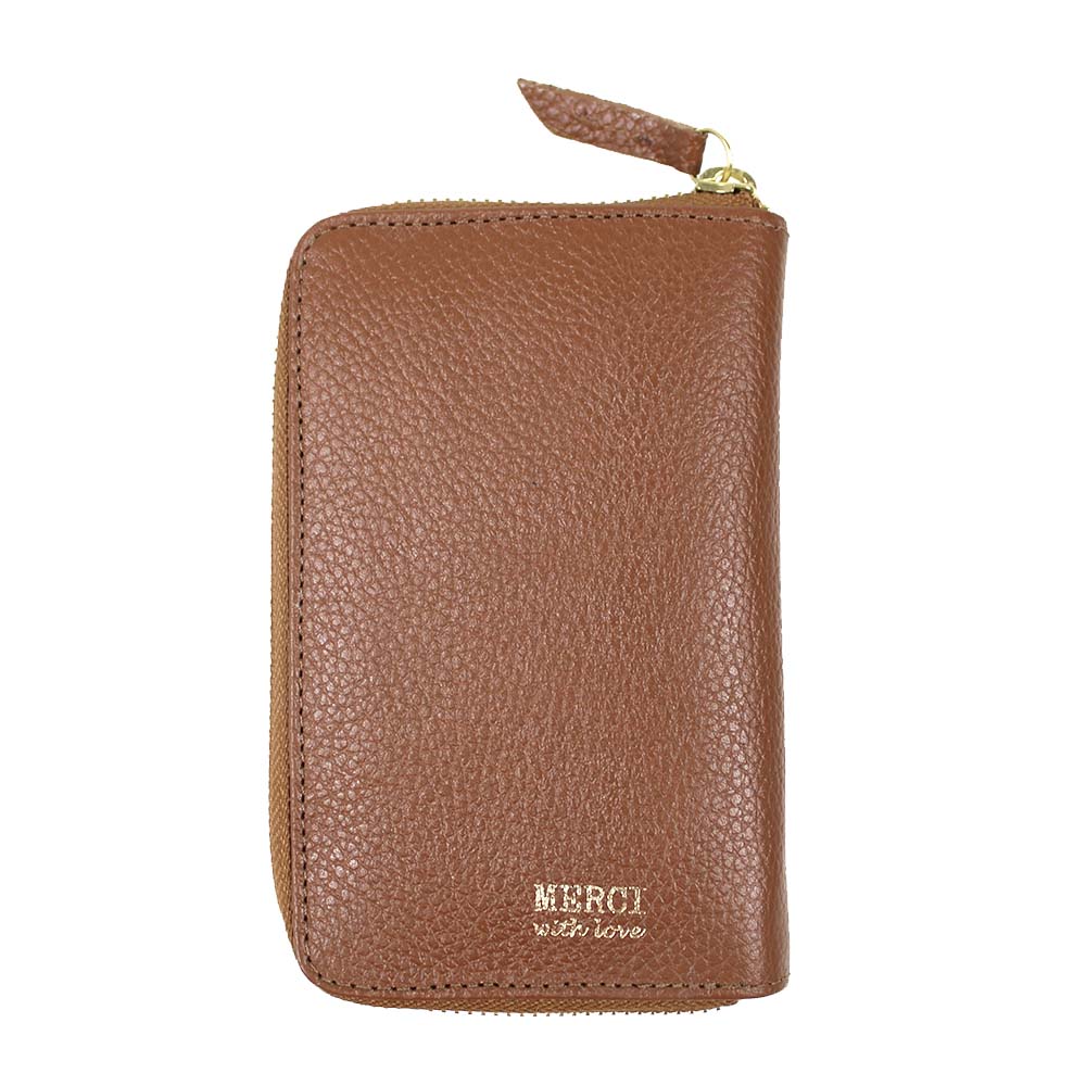 Porta Joias Zíper Caramelo Liso Pronta Entrega