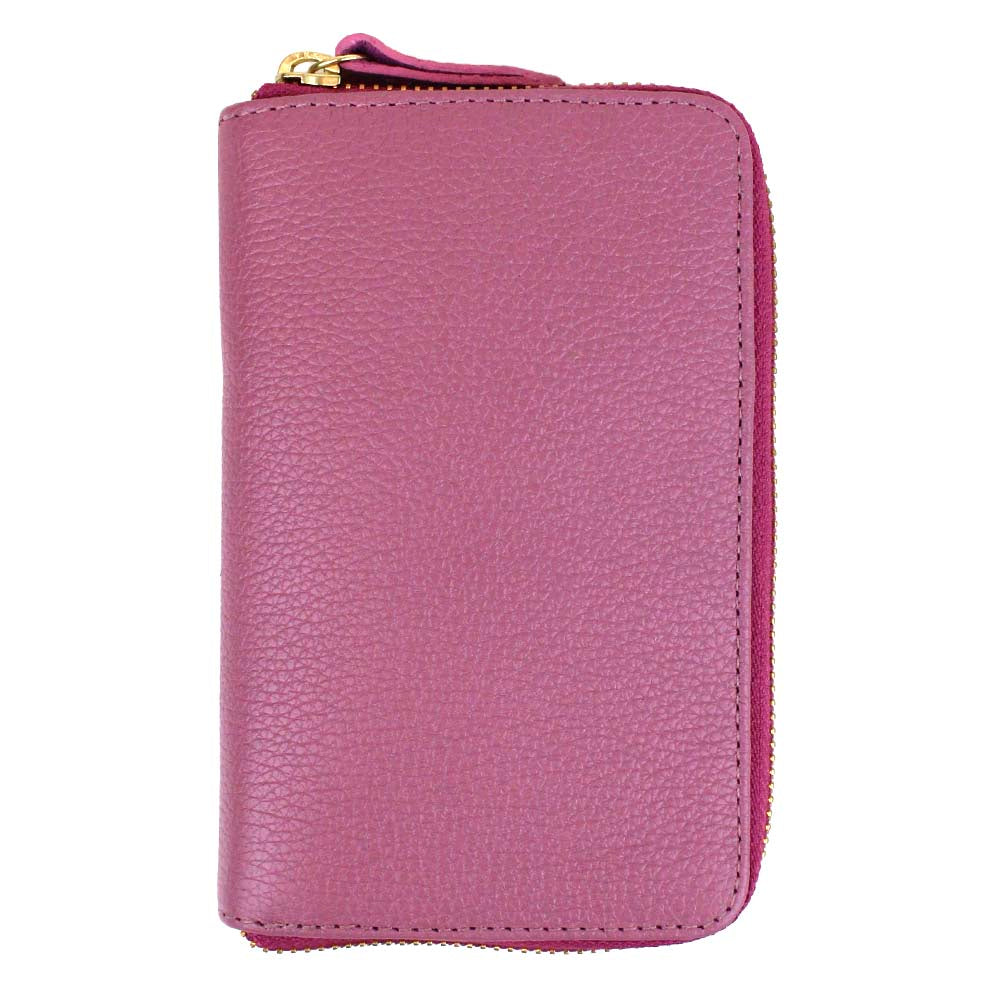 Porta Joias Mini Zíper Rosa Blush Pronta Entrega