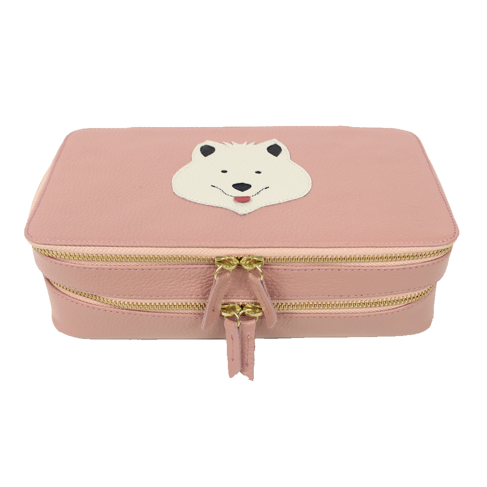 Porta Joias Olga Little Dog em Couro Personalizado