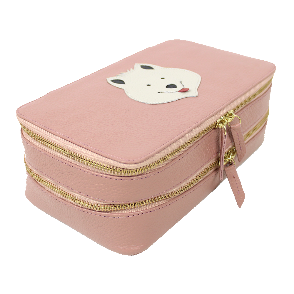 Porta Joias Olga Little Dog em Couro Personalizado