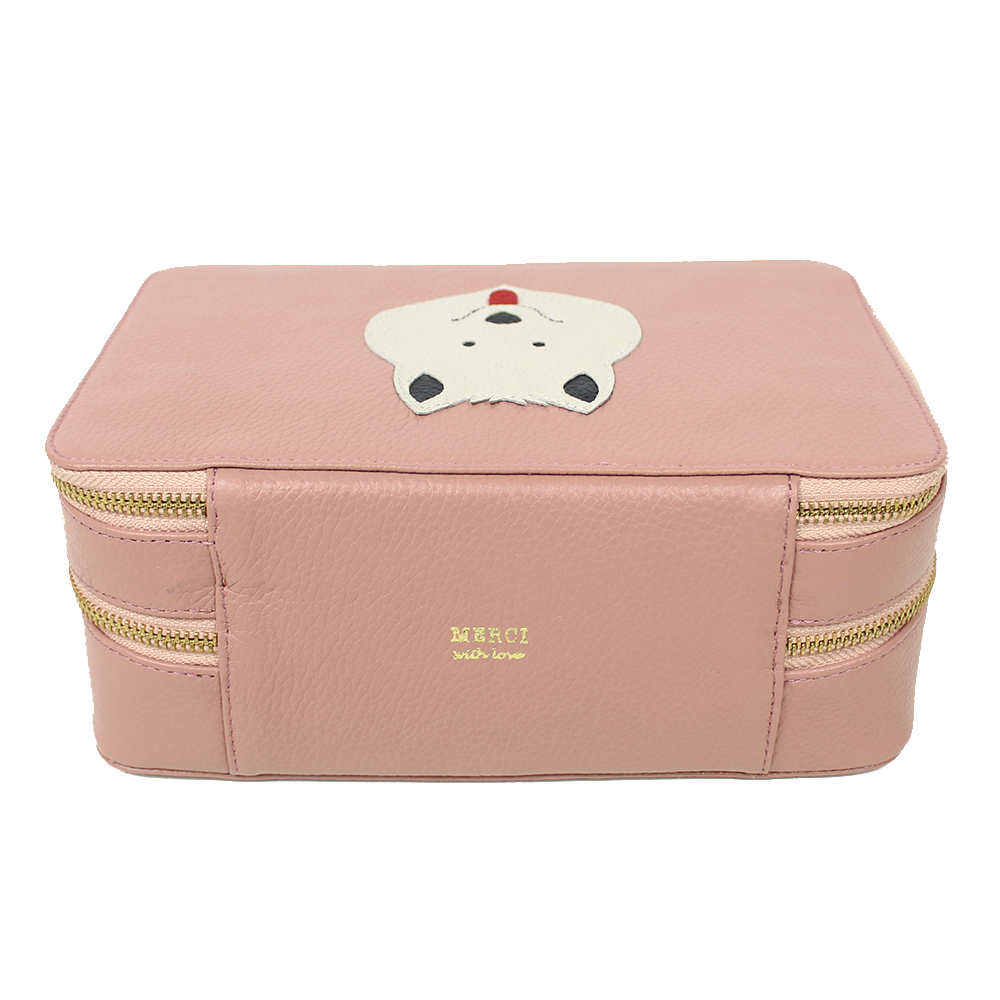Porta Joias Olga Little Dog em Couro Personalizado