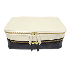 Porta Joias Olga Preto Paris com Off White Lesard Pronta Entrega