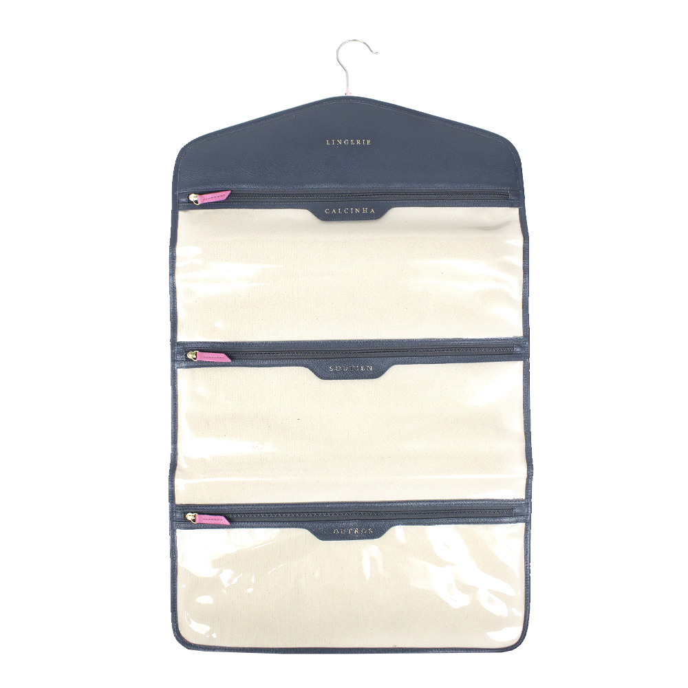 Porta Lingerie Cabide em Couro Personalizado