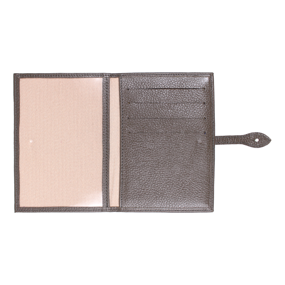 Porta Mini Certidão de Nascimento Libélula em Couro Personalizado