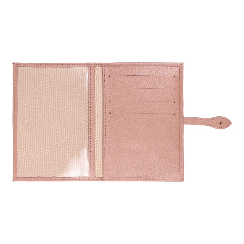 Porta Mini Certidão De Nascimento Camélia Algodão Doce Liso Pronta Entrega