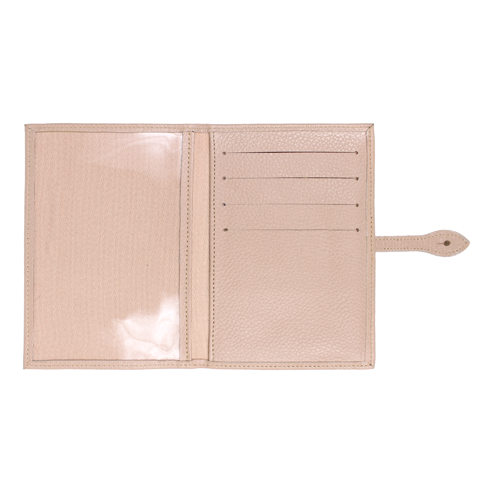 Porta Mini Certidão de Nascimento Little Bear Laço em Couro Personalizado