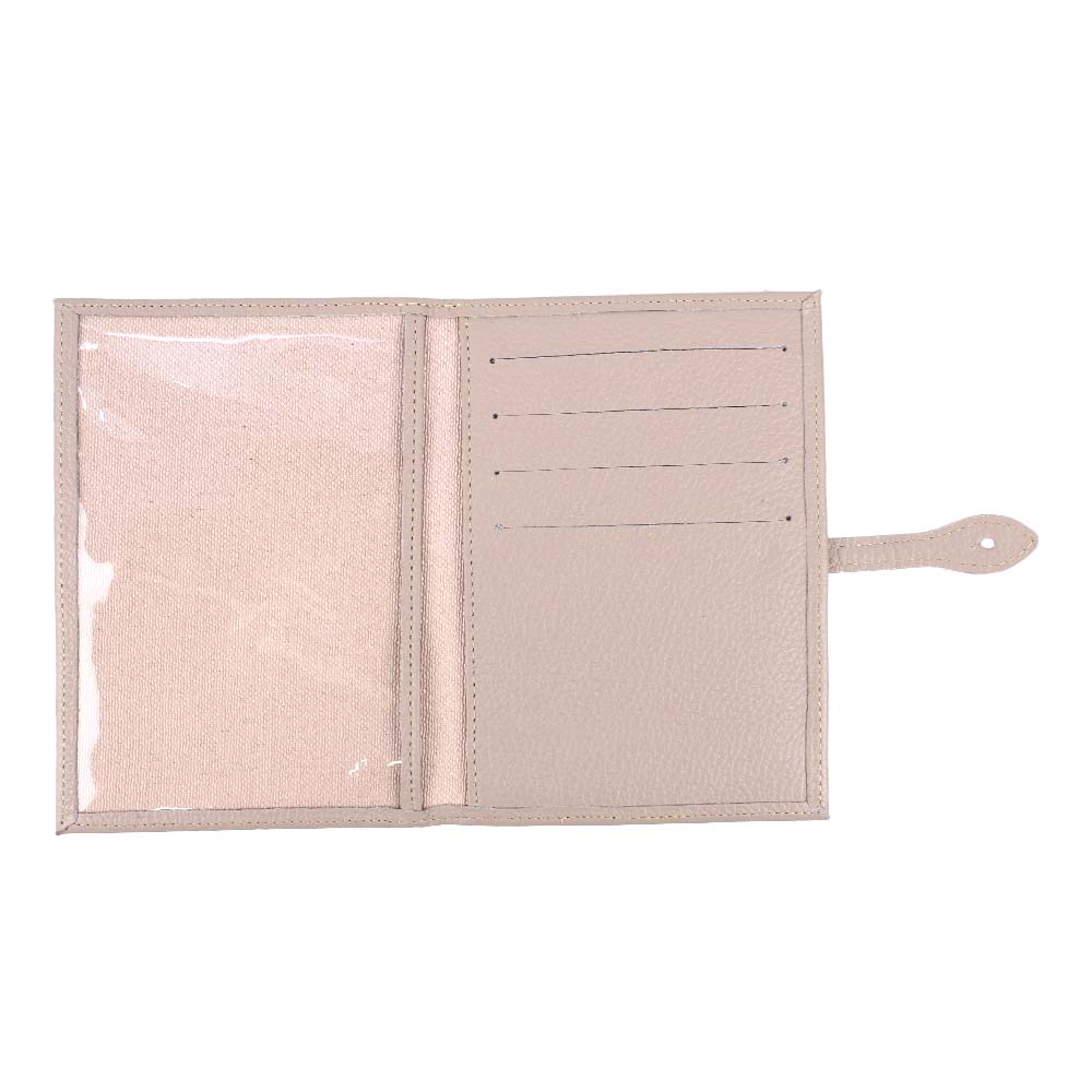 Porta Mini Certidão de Nascimento Arco Íris em Couro Personalizado