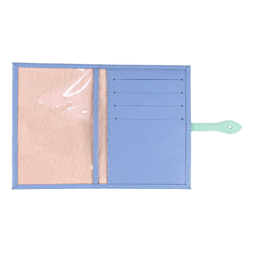 Porta Mini Certidão de Nascimento Estrela em Couro Personalizado