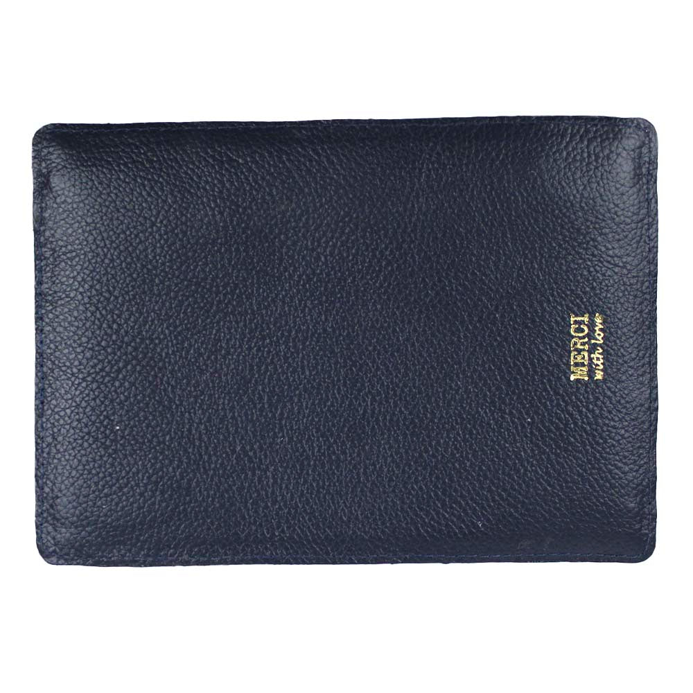 Porta Notas Marinho Liso com Jade Pronta Entrega