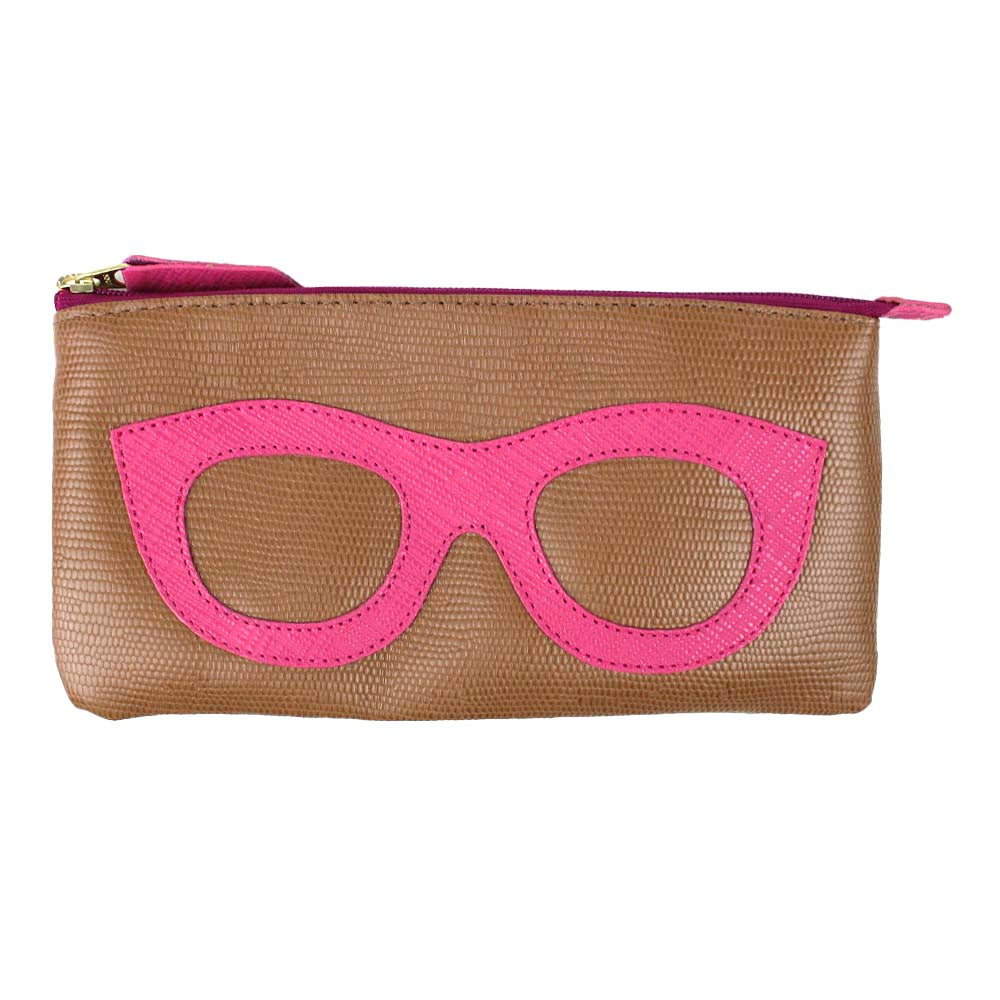 Porta Óculos Lunettes em Couro Personalizado