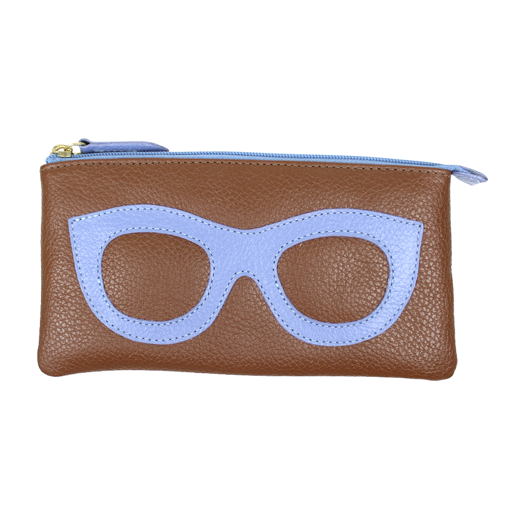 Porta Óculos Lunettes Caramelo Liso com Sky Pronta Entrega