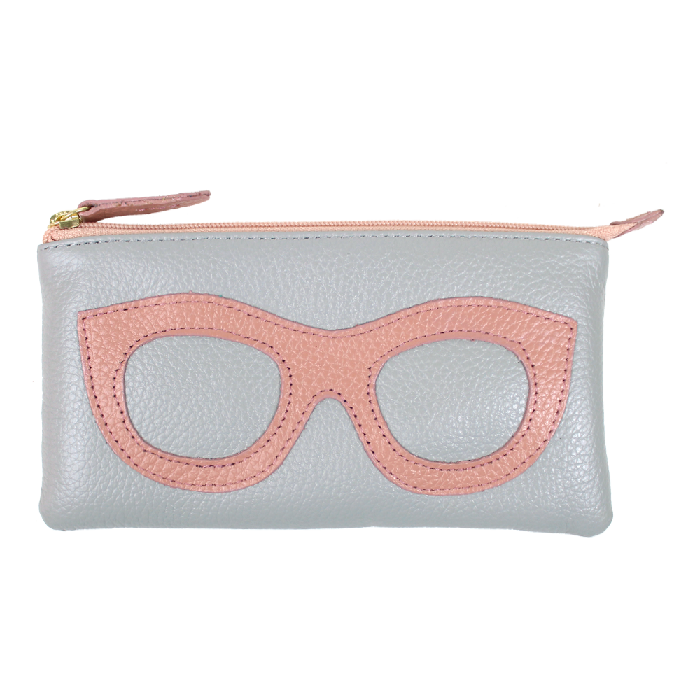 Porta Óculos Lunettes em Couro Personalizado