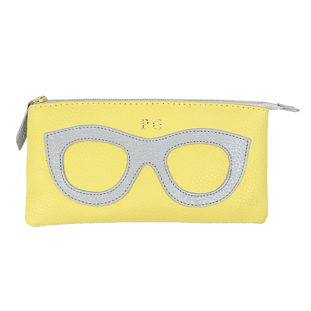 Porta Óculos Lunettes em Couro Personalizado