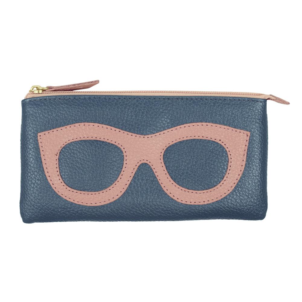 Porta Óculos Lunettes Oceano com Algodão Doce Liso Pronta Entrega