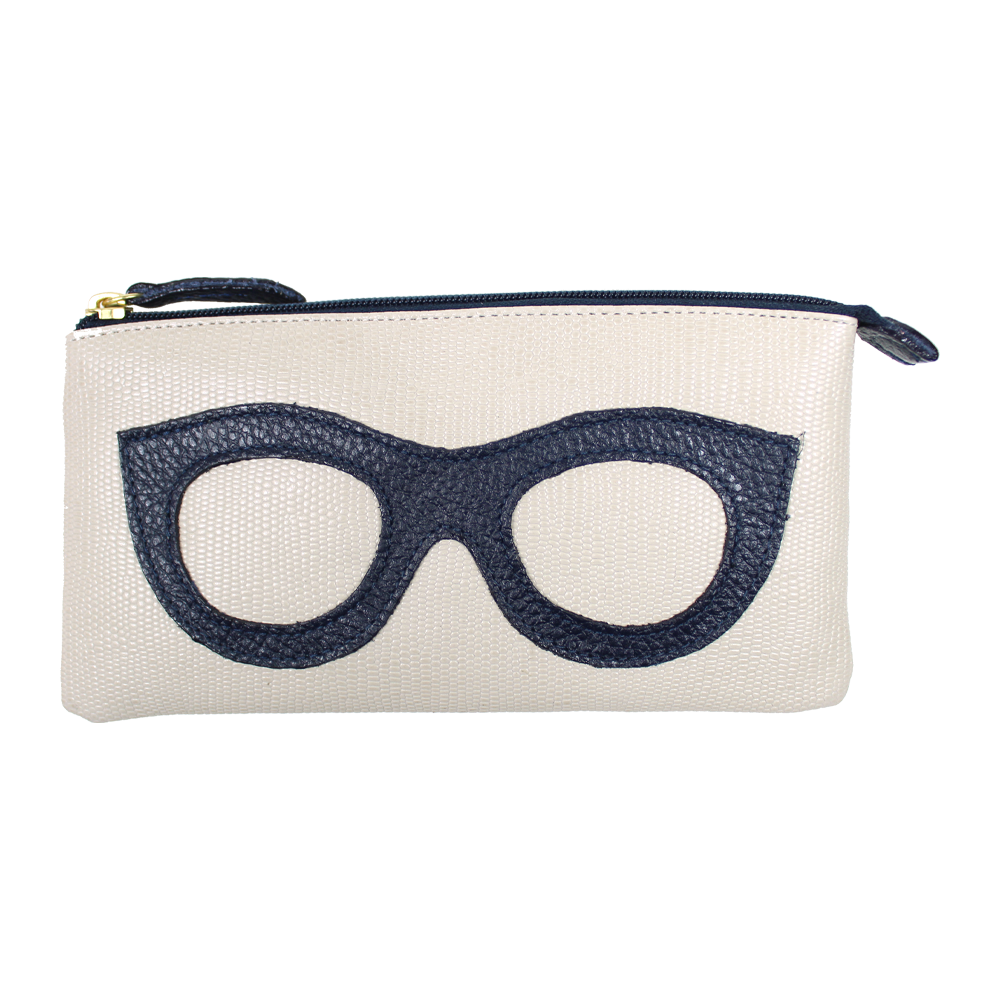 Porta Óculos Lunettes em Couro Personalizado