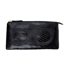 Porta Óculos Lunettes Preto Paris com Preto Liso Pronta Entrega