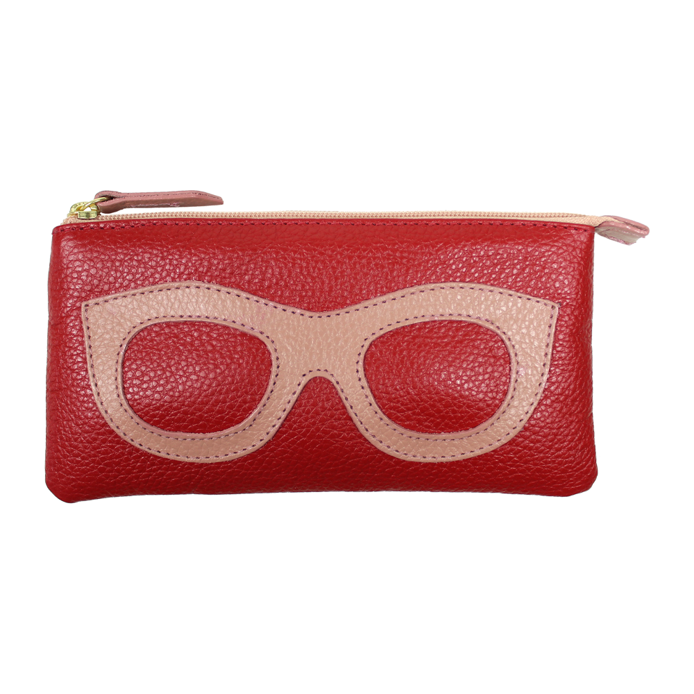 Porta Óculos Lunettes em Couro Personalizado