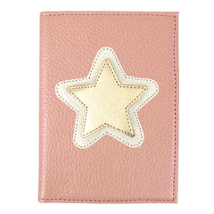 Porta Passaporte Estrela em Couro Personalizado