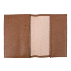 Porta Passaporte Little Bear Caramelo Liso com Marinho Liso Pronta Entrega