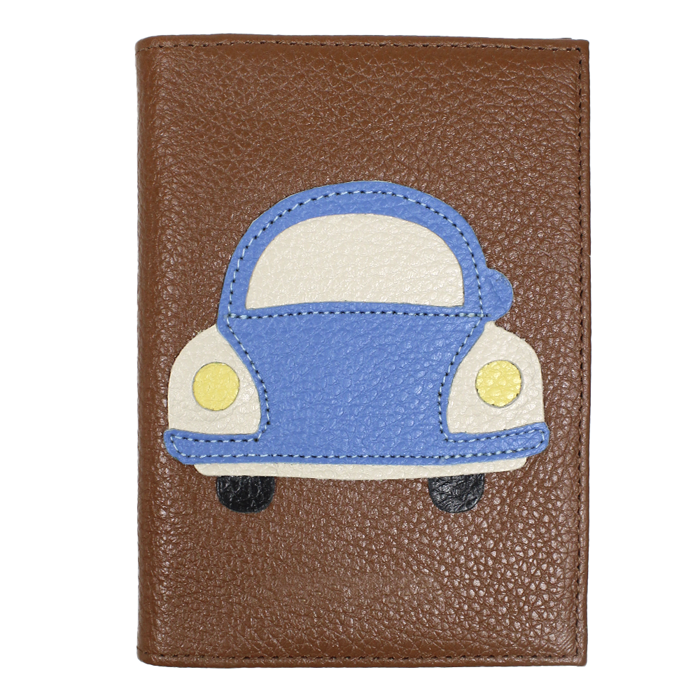 Porta Passaporte Little Car em Couro Personalizado