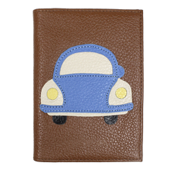 Porta Passaporte Little Car em Couro Personalizado