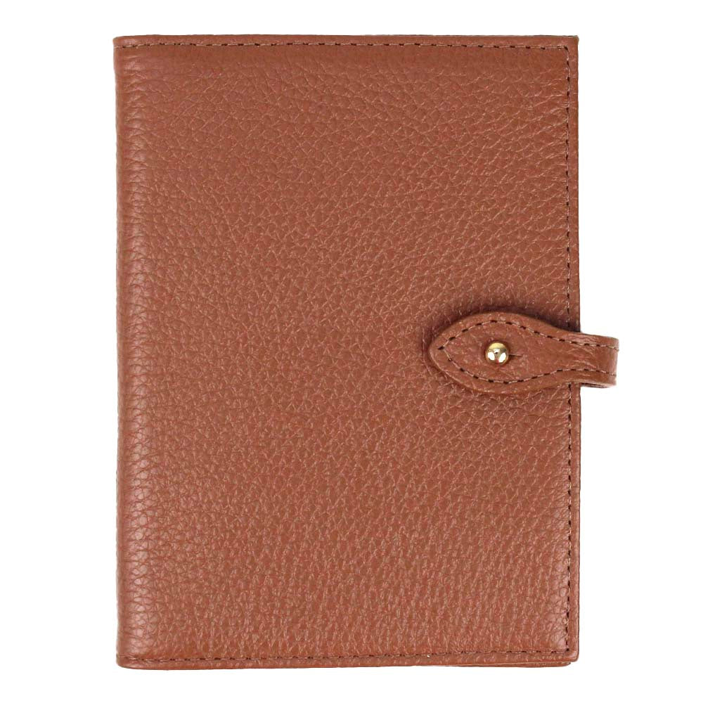 Porta Passaporte Duplo Masculino Caramelo Liso Pronta Entrega