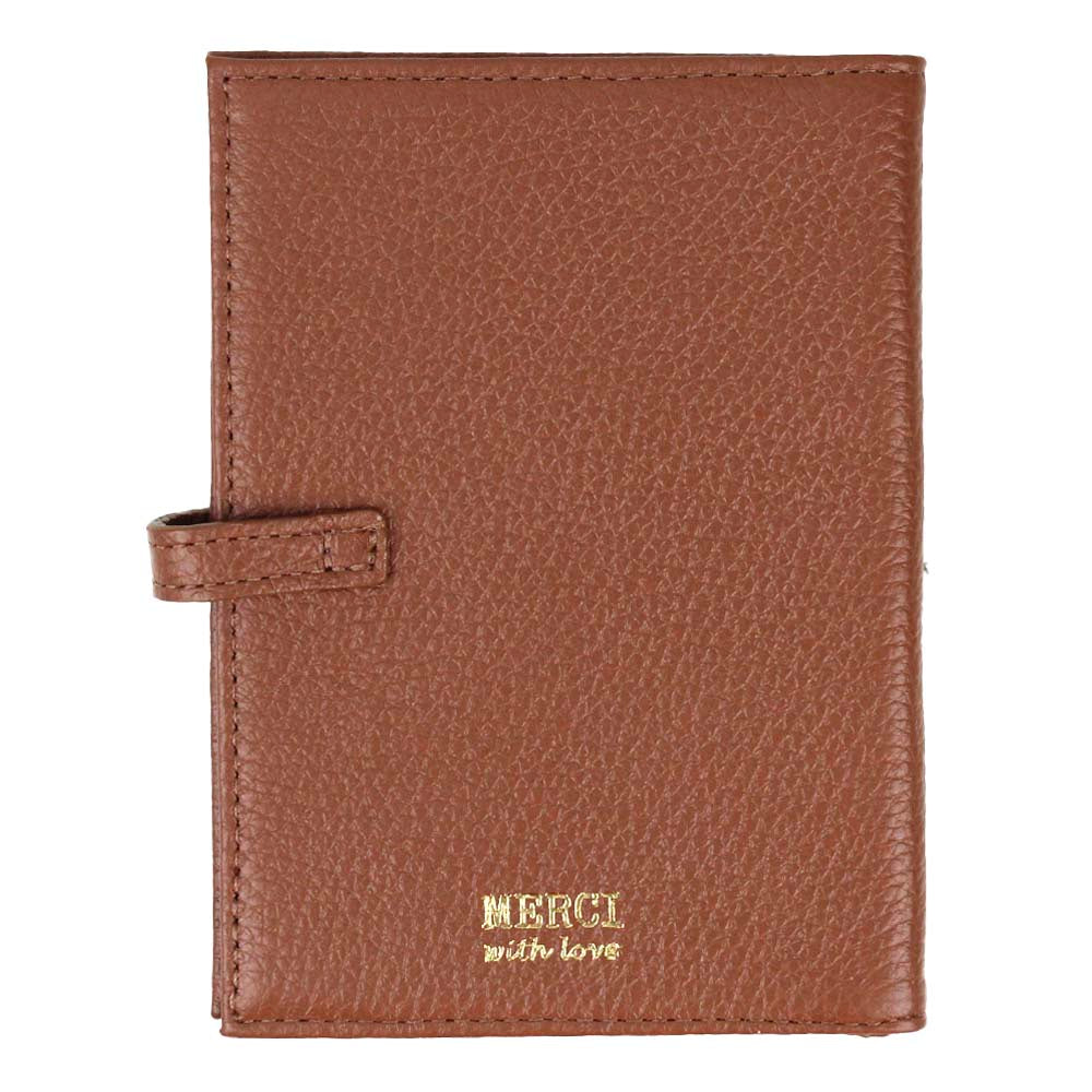 Porta Passaporte Duplo Masculino Caramelo Liso Pronta Entrega