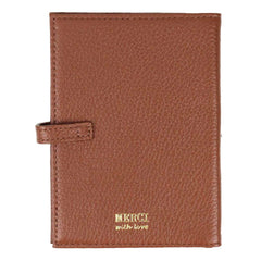 Porta Passaporte Duplo Masculino Caramelo Liso Pronta Entrega