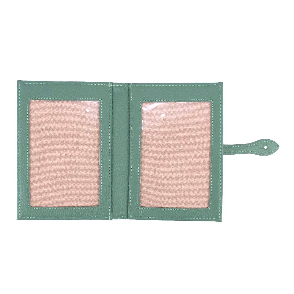 Porta Passaporte Duplo em Couro Personalizado