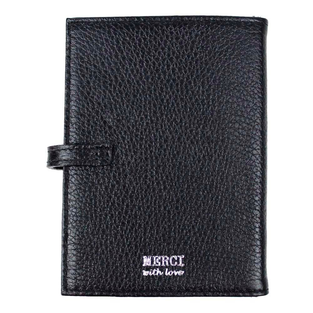 Porta Passaporte Duplo Masculino Preto Liso Pronta Entrega