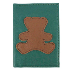 Porta Passaporte Little Bear Esmeralda com Caramelo Liso Pronta Entrega